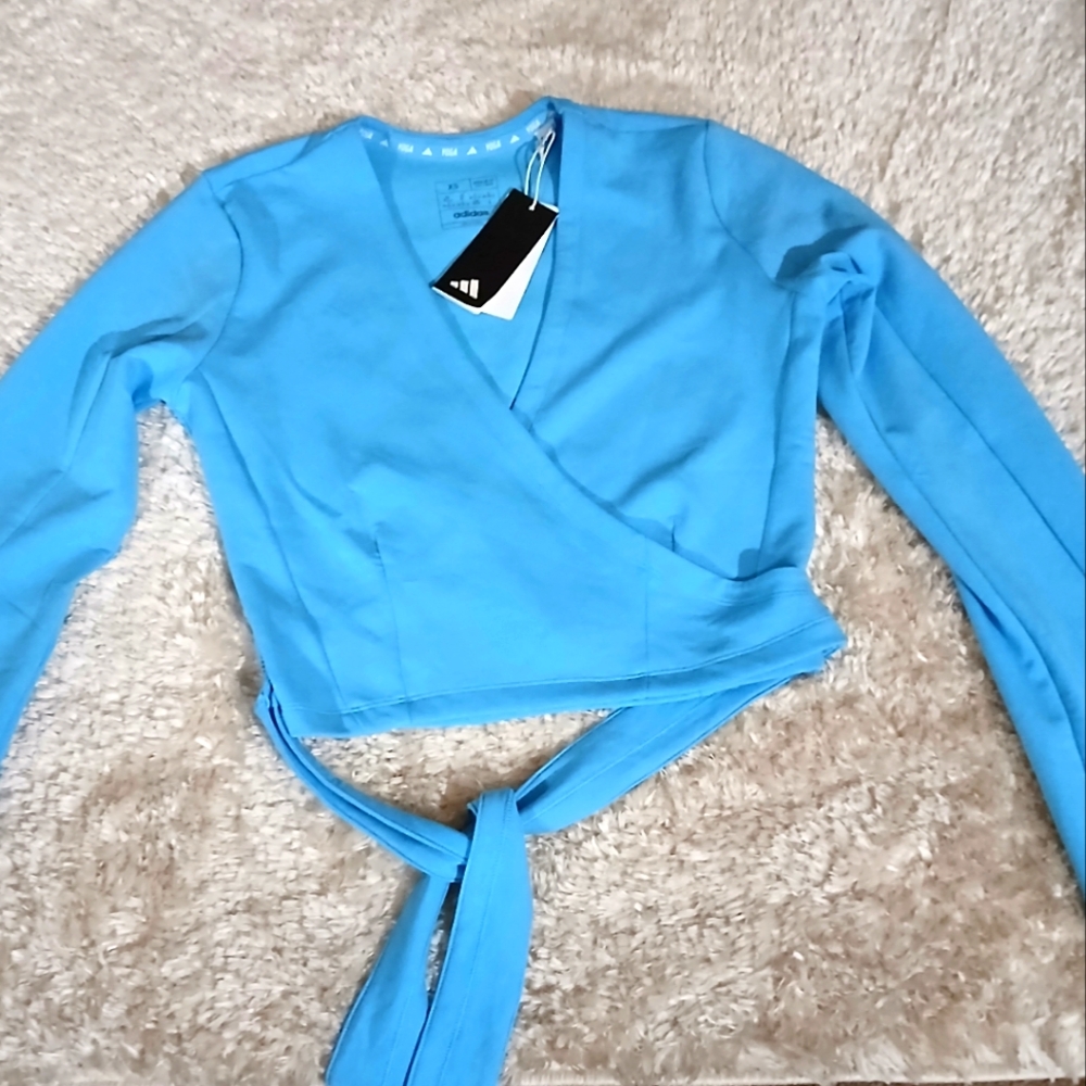 ADIDAS yoga wrap shirt